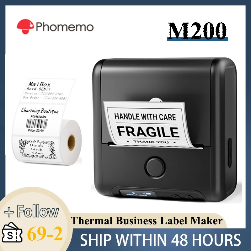 Phomemo M200 Bluetooth Портативный термопринтер для деловых этикеток Magic Cube Принтер Технология термопечати для малого бизнеса
Phomemo M200 Bluetooth Портативный термопринтер для деловых этикеток Magic Cube Принтер Технология термопечати для малого бизнеса