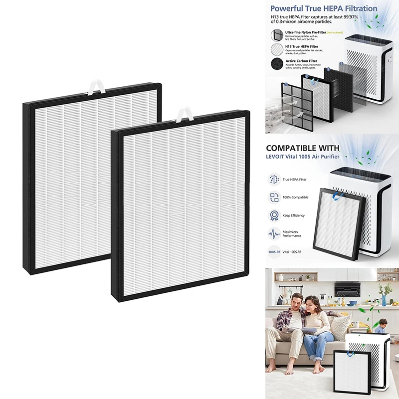 Hepa Filter For LEVOIT Vital 100S Air Purifier, High-Efficiency Activated Carbon Pre-Filter, Vital 100S-RF
Hepa Filter For LEVOIT Vital 100S Air Purifier, High-Efficiency Activated Carbon Pre-Filter, Vital 100S-RF