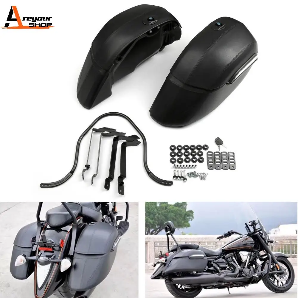 Areyourshop Motorcycle Universal Motorcycle Cruise Classic Side Bag Hard Black Locks Saddle Bags Motorbike Bags
Areyourshop Motorcycle Universal Motorcycle Cruise Classic Side Bag Hard Black Locks Saddle Bags Motorbike Bags