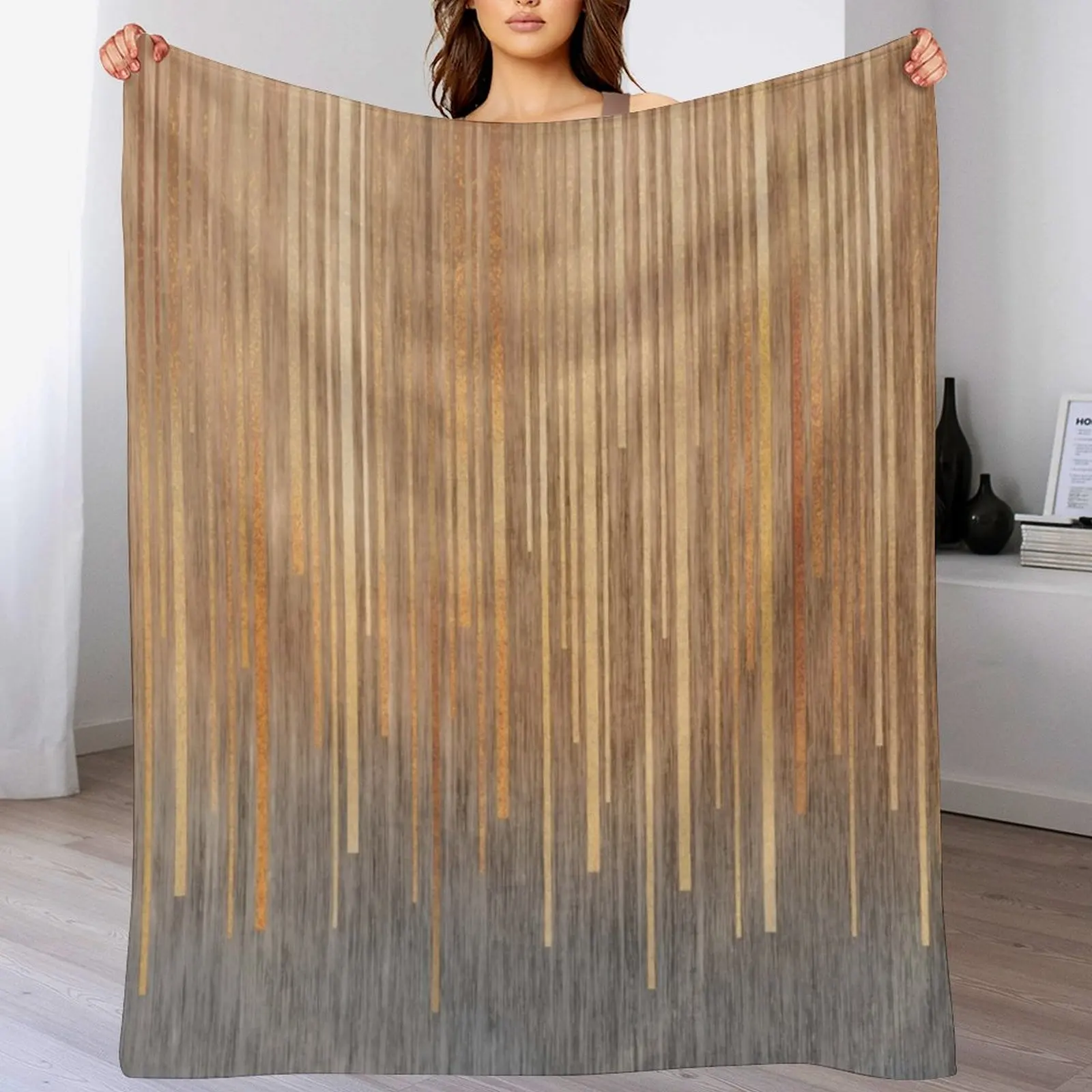Gold Stripes on Gold and Grey Throw Blanket Cozy Microfiber Throw Blanket for Home Bedroom
Gold Stripes on Gold and Grey Throw Blanket Cozy Microfiber Throw Blanket for Home Bedroom