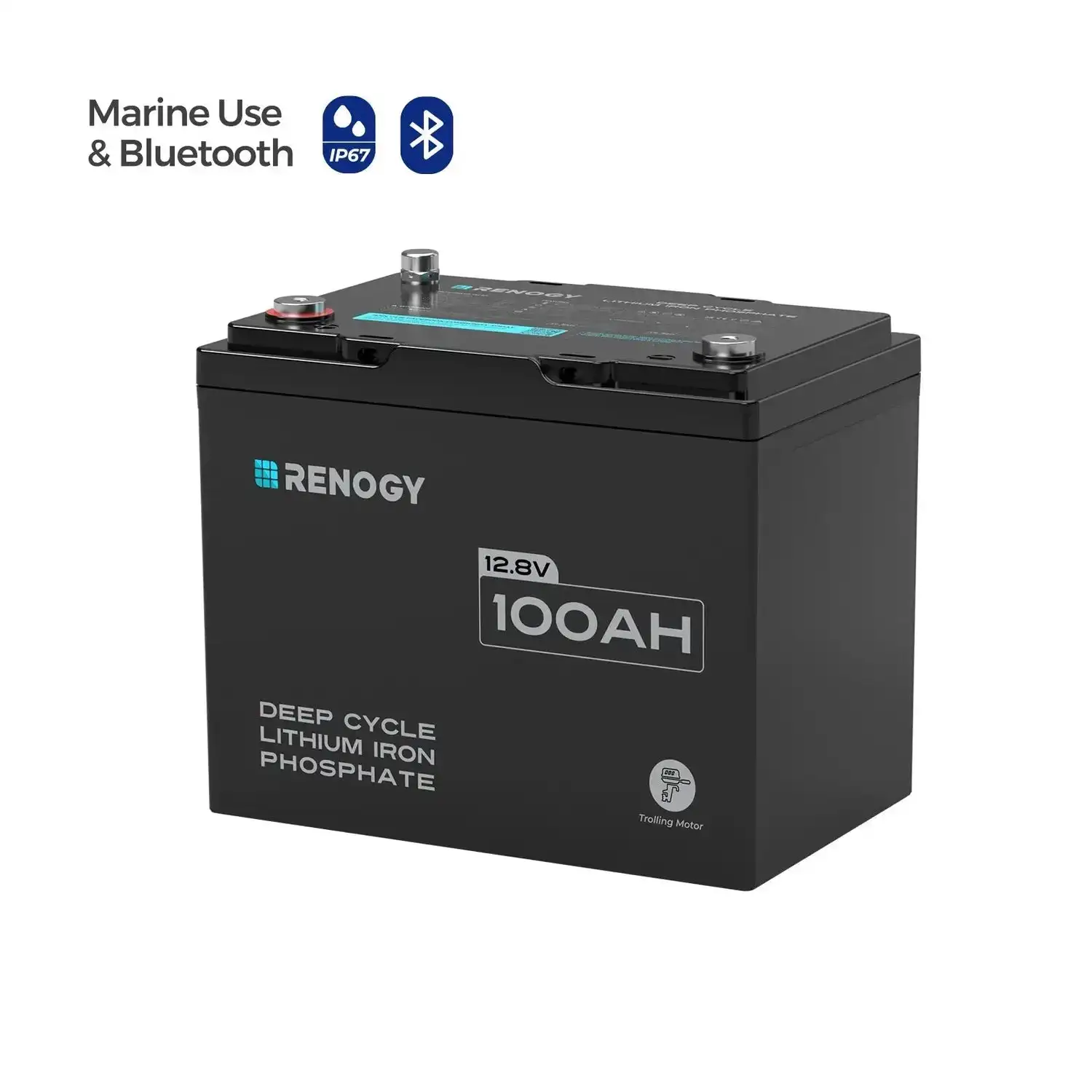 Renogy 12V 100Ah Trolling Motor LiFePO4 Lithium Battery, Bluetooth & 100A BMS, IP67 Waterproof, Group 24 Deep Cycle Battery
Renogy 12V 100Ah Trolling Motor LiFePO4 Lithium Battery, Bluetooth & 100A BMS, IP67 Waterproof, Group 24 Deep Cycle Battery