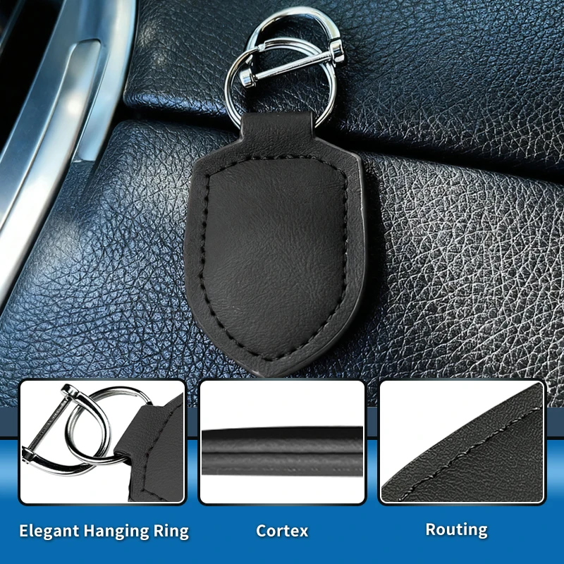 Car Leather Shield-Shaped Key Chain Key Ring Men and Women Bag Pendant Holiday Gift Auto Decorative Accessories
Car Leather Shield-Shaped Key Chain Key Ring Men and Women Bag Pendant Holiday Gift Auto Decorative Accessories
