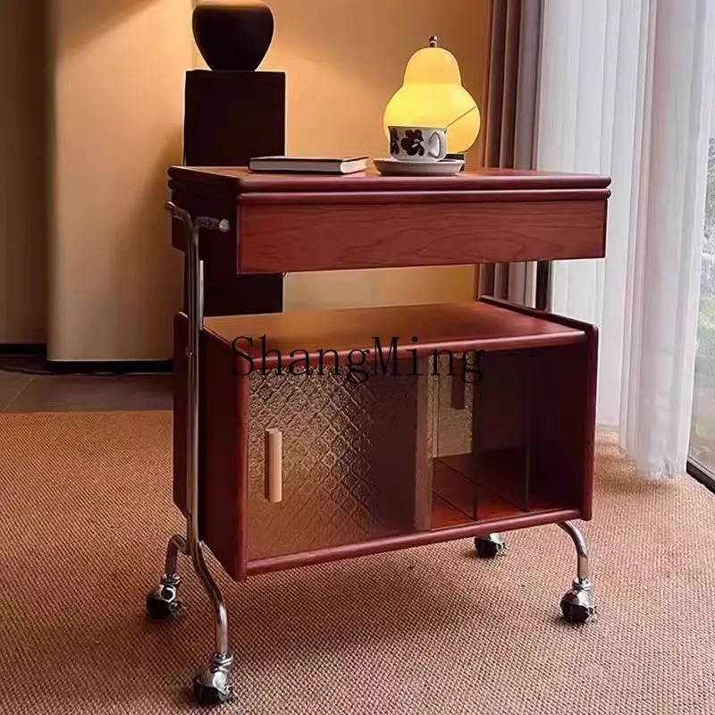 FG medieval style all solid wood storage side cabinet removable storage trolley living room retro coffee table
FG medieval style all solid wood storage side cabinet removable storage trolley living room retro coffee table