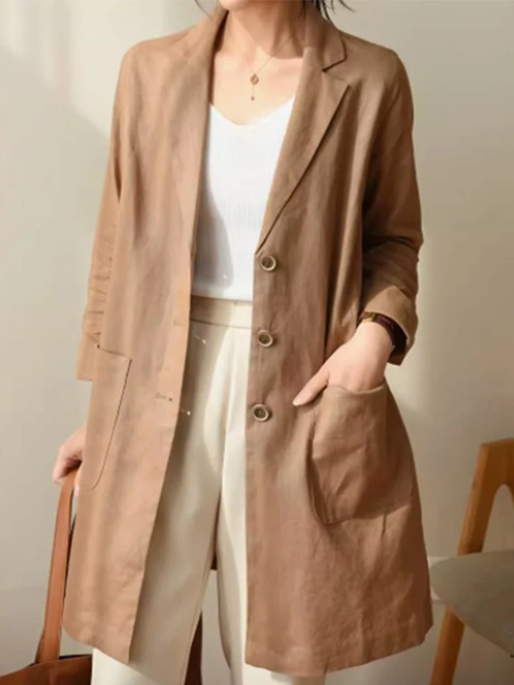 Европейский хлопковый льняной костюм в стиле ретро, женский свободный повседневный универсальный льняной топ средней длины в стиле вестерн
Европейский хлопковый льняной костюм в стиле ретро, женский свободный повседневный универсальный льняной топ средней длины в стиле вестерн