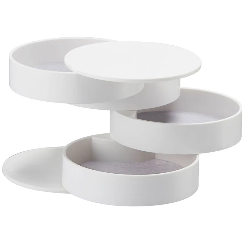 Rotating creative simple girls desktop jewelry box, small accessories bracelet headrope finishing multi-layer storage box
Rotating creative simple girls desktop jewelry box, small accessories bracelet headrope finishing multi-layer storage box