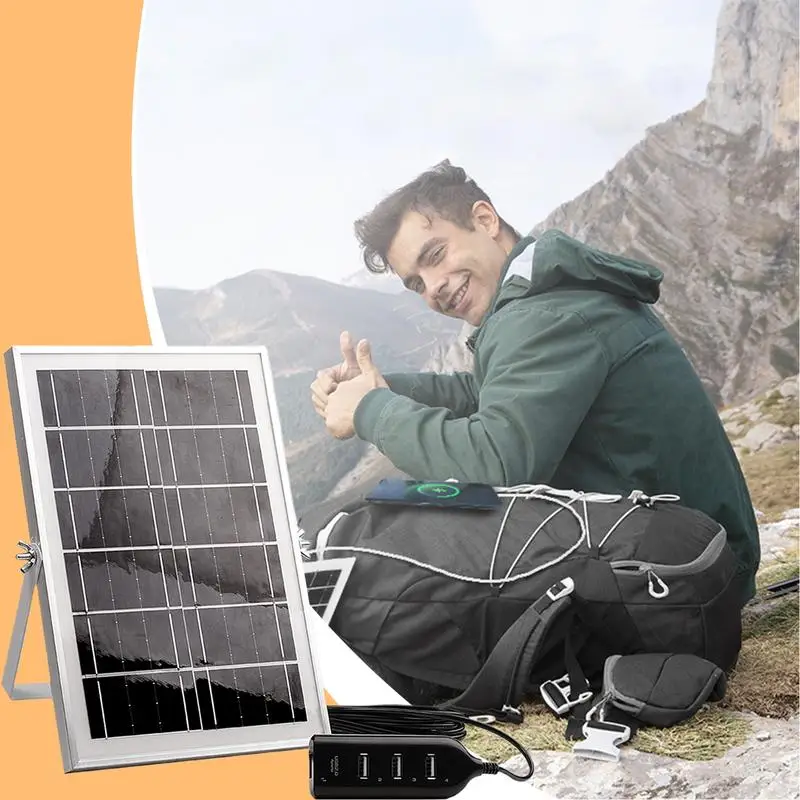 Solar Panel Charger Solar Panel USB Charger Outlet 4 USB Ports High-Efficiency Flexible Camping Accessories For Supply Fans
Solar Panel Charger Solar Panel USB Charger Outlet 4 USB Ports High-Efficiency Flexible Camping Accessories For Supply Fans