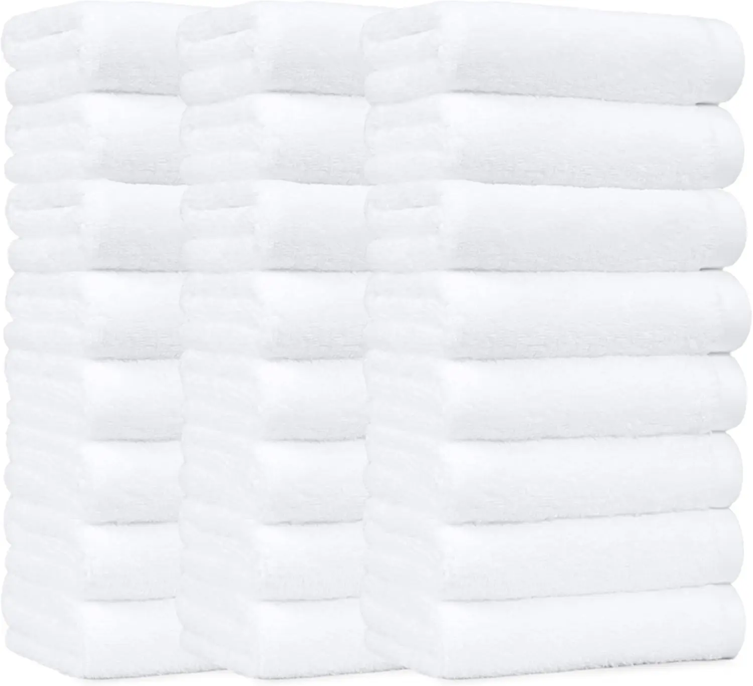 Soft Thick Cotton Hand Towels, 16x26 Inches, White, 24-Pack - Premium Quality for Home Use
Soft Thick Cotton Hand Towels, 16x26 Inches, White, 24-Pack - Premium Quality for Home Use