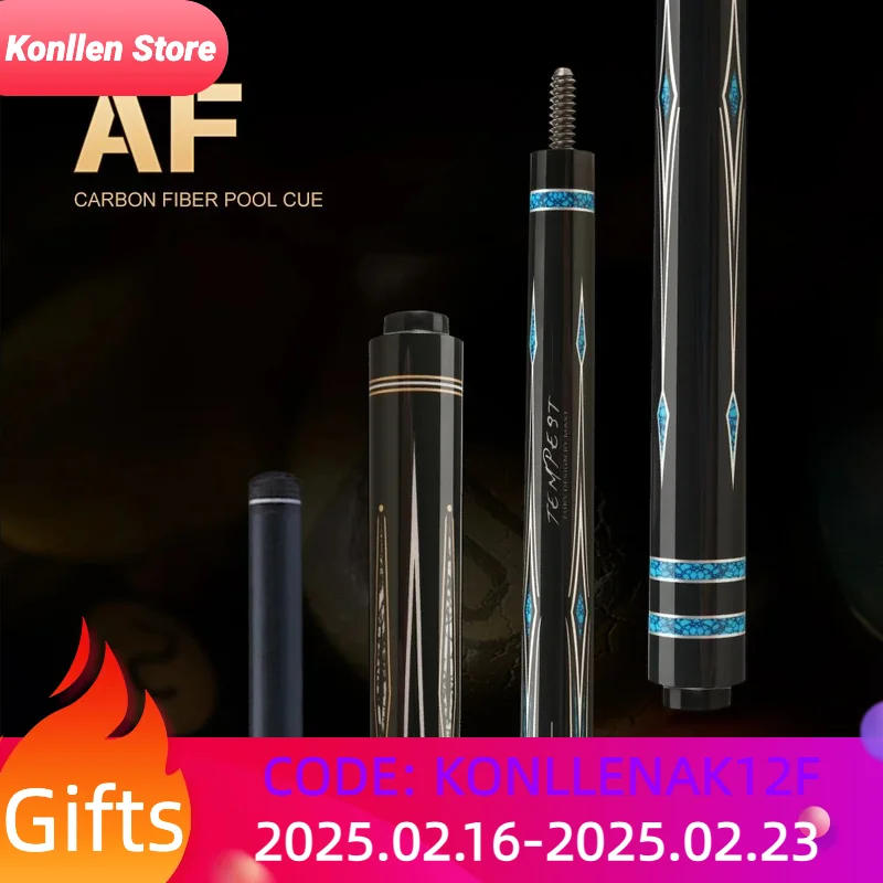 FURY Billiard AF Series Carbon Fiber Pool Cue Stick 12.5mm Professional Carbon Technology Low Deflection3/8*10 Joint 147cm Kit
FURY Billiard AF Series Carbon Fiber Pool Cue Stick 12.5mm Professional Carbon Technology Low Deflection3/8*10 Joint 147cm Kit