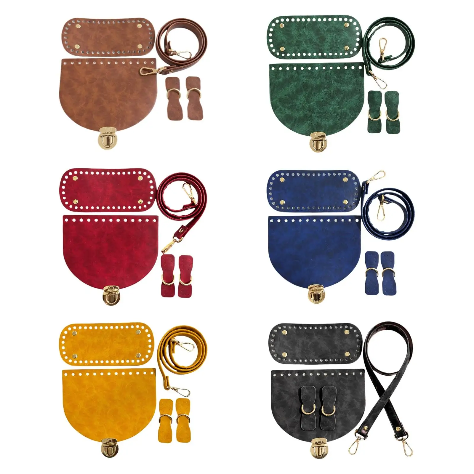 PU Leather Bag Knitting Kit Retro Design Bag Flap Crochet Material for DIY Shoulder Handbag Craft
PU Leather Bag Knitting Kit Retro Design Bag Flap Crochet Material for DIY Shoulder Handbag Craft