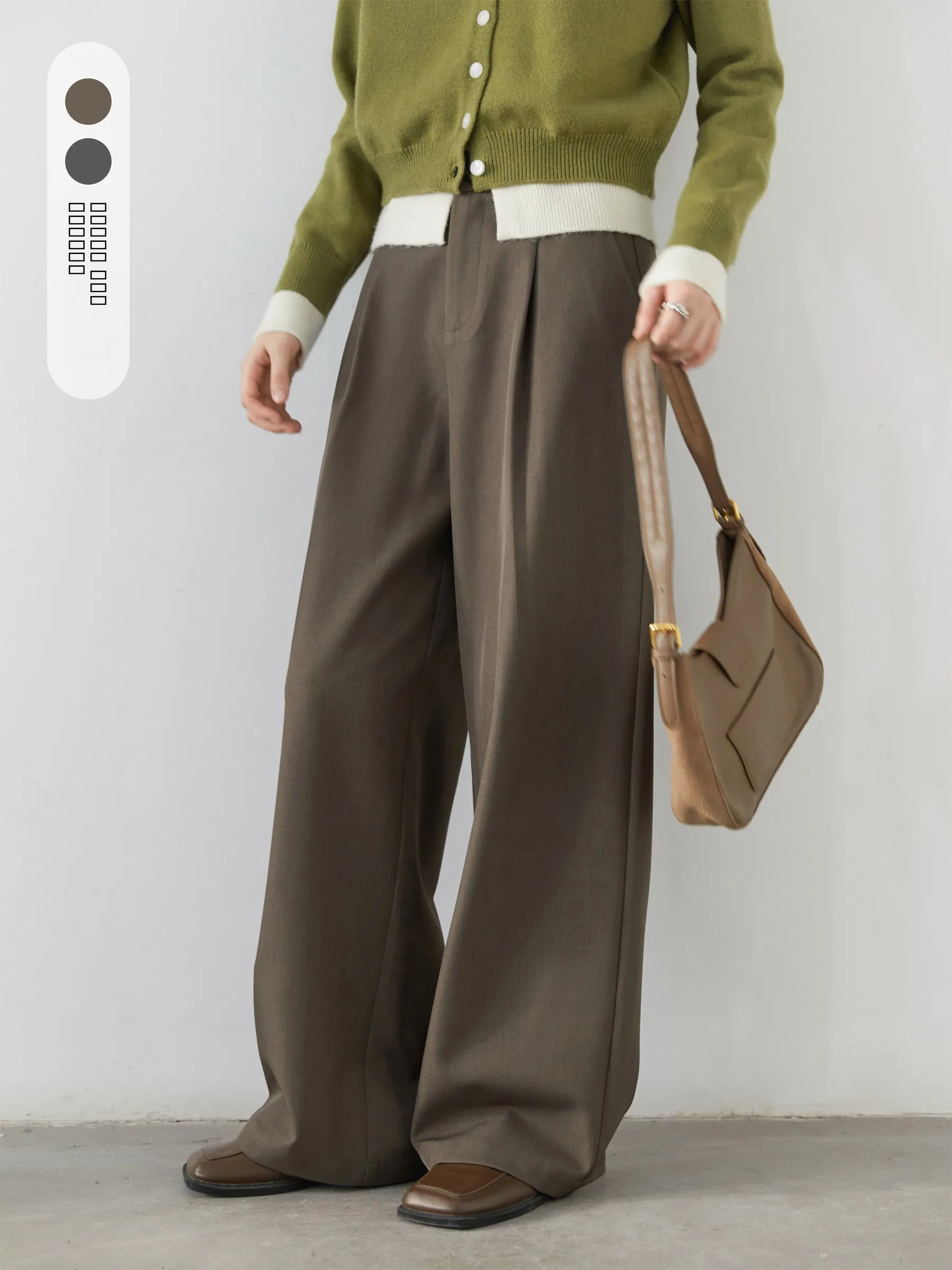 Новые весенние свободные плиссированные брюки-костюмки с широкими штанинами, прямые длинные брюки для девочек и женщин, с высокой талией, прямого кроя
Новые весенние свободные плиссированные брюки-костюмки с широкими штанинами, прямые длинные брюки для девочек и женщин, с высокой талией, прямого кроя