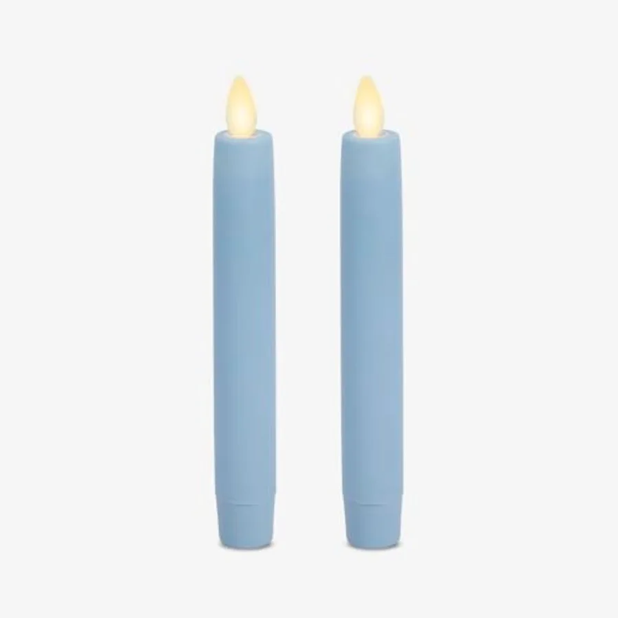Set of 2 Flameless Candle Tapers 0.87" x 6.7" Flat Top Real Wax Unscented
Set of 2 Flameless Candle Tapers 0.87" x 6.7" Flat Top Real Wax Unscented