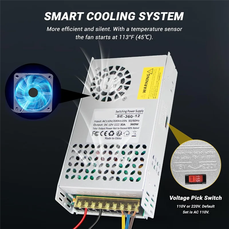 AT29-12V 50A 600W 110V AC to 12V DC преобразователь импульсный источник питания трансформатор адаптер SMPS преобразователь переменного тока в постоянный переключатель 
AT29-12V 50A 600W 110V AC to 12V DC преобразователь импульсный источник питания трансформатор адаптер SMPS преобразователь переменного тока в постоянный переключатель