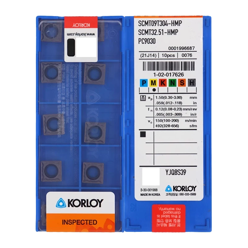 KORLOY SCMT09T304 SCMT09T308 SCMT120404 SCMT120408 HMP C25 NC3020 NC3120 PC9030 NC6210 CNC Carbide Inserts Turning tool 10pcs 
KORLOY SCMT09T304 SCMT09T308 SCMT120404 SCMT120408 HMP C25 NC3020 NC3120 PC9030 NC6210 CNC Carbide Inserts Turning tool 10pcs