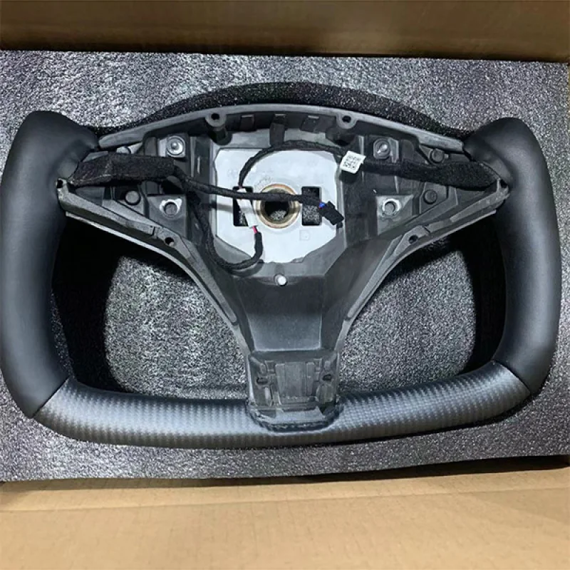 Хомут рулевого колеса из углеродного волокна и кожи под заказ для Tesla Model S Model X 2014 2015 2016 2017 2018 2019 2020 2021
Хомут рулевого колеса из углеродного волокна и кожи под заказ для Tesla Model S Model X 2014 2015 2016 2017 2018 2019 2020 2021