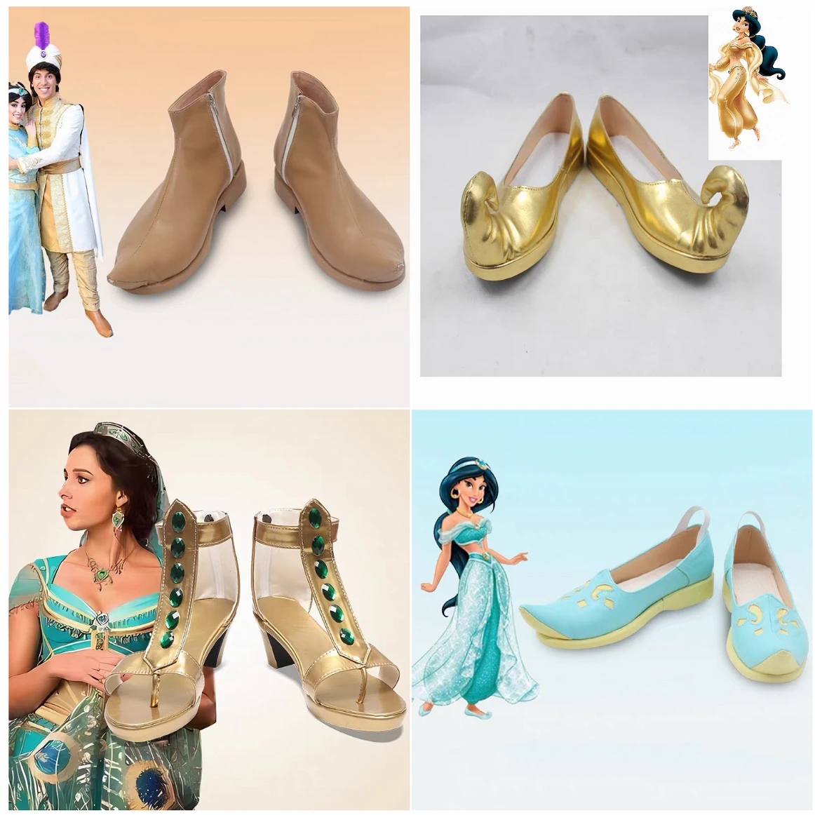 Adult Arabian Prince Cosplay Shoes Boots Fairy Tale Magic Wonderful Lamp Jasmine Princess Shoes for Halloween Stage Performance
Adult Arabian Prince Cosplay Shoes Boots Fairy Tale Magic Wonderful Lamp Jasmine Princess Shoes for Halloween Stage Performance