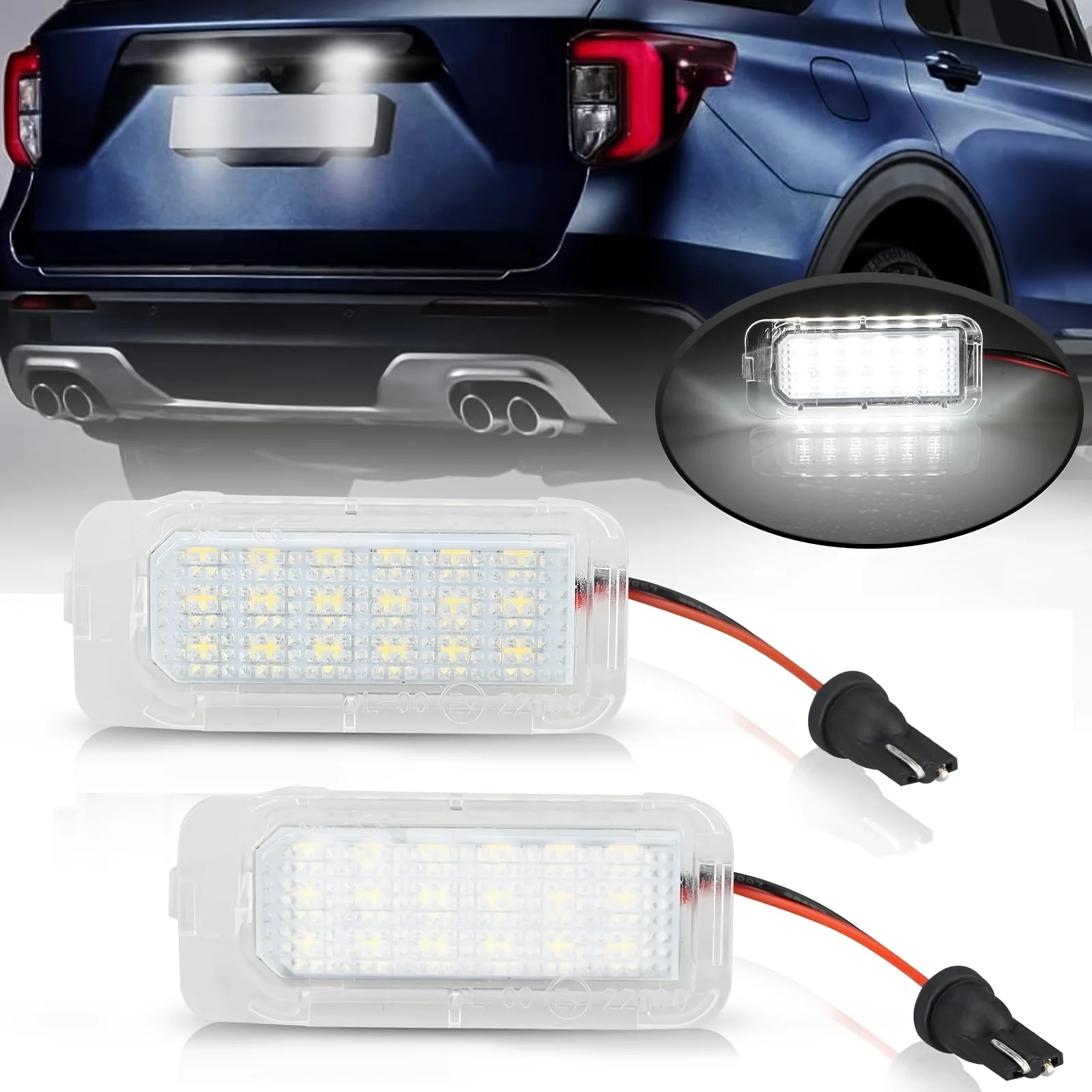 2 PCS LED License Plate Lights Fits Ford Focus 5D Fiesta Mondeo S-Max C-Max Kuga Galaxy Plug-and-play Hardwired Direct OEM Repla
2 PCS LED License Plate Lights Fits Ford Focus 5D Fiesta Mondeo S-Max C-Max Kuga Galaxy Plug-and-play Hardwired Direct OEM Repla