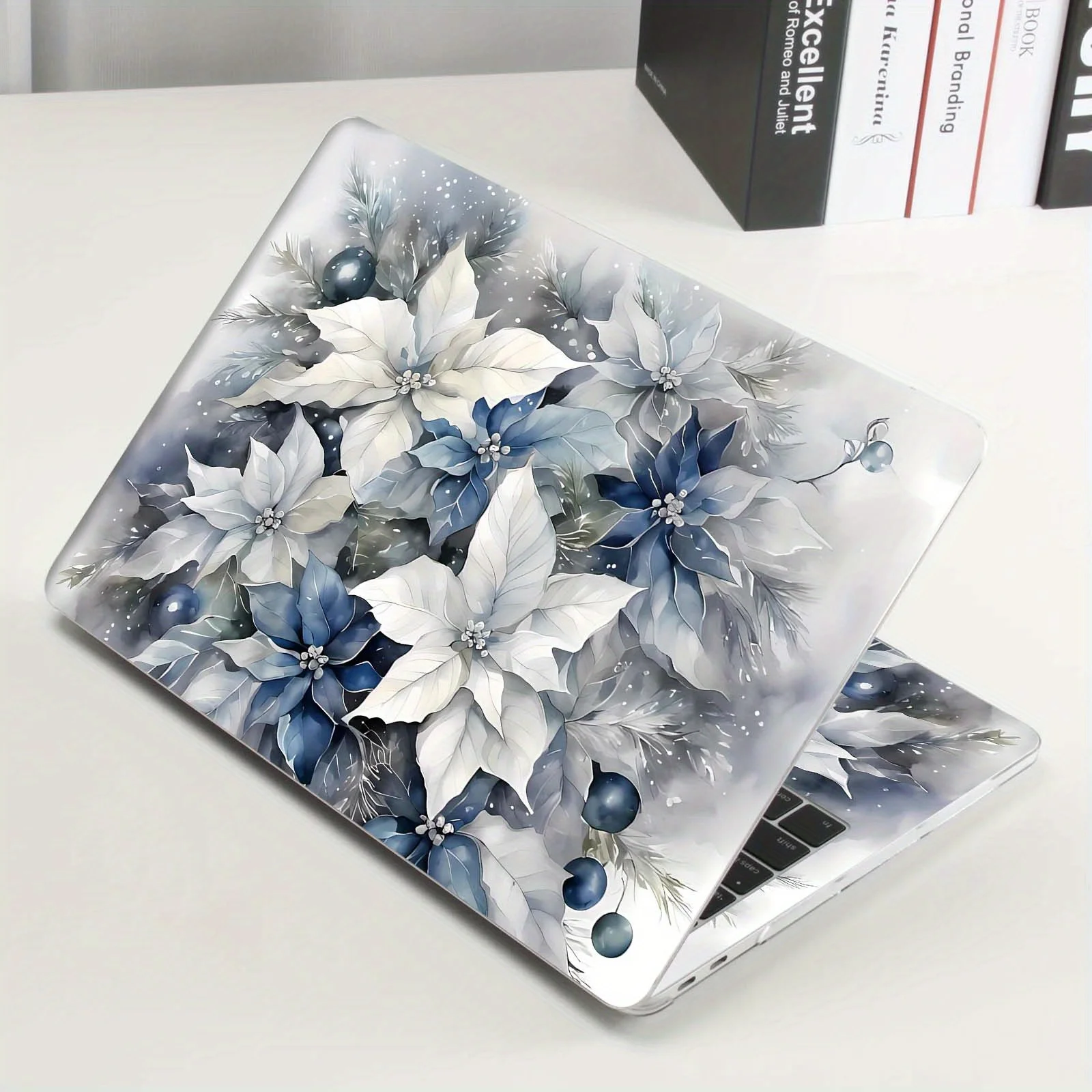 DIY 1 комплект из 2 защитных пленки для ноутбука с синим снежной звездой и цветочным узором, подходит для декоративной наклейки на чехол для ноутбука 30,48-39 см
DIY 1 комплект из 2 защитных пленки для ноутбука с синим снежной звездой и цветочным узором, подходит для декоративной наклейки на чехол для ноутбука 30,48-39 см
