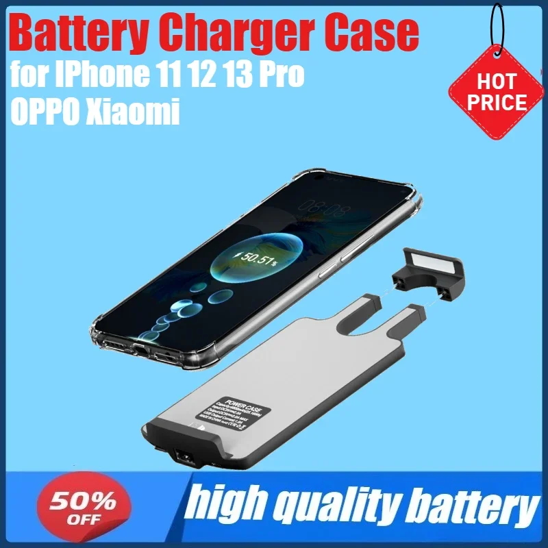 Universal Battery Charger Case for IPhone 11 12 13 Pro OPPO Xiaomi Oneplus Google Huawei Samsung Power Bank Battery Charger Case
Universal Battery Charger Case for IPhone 11 12 13 Pro OPPO Xiaomi Oneplus Google Huawei Samsung Power Bank Battery Charger Case