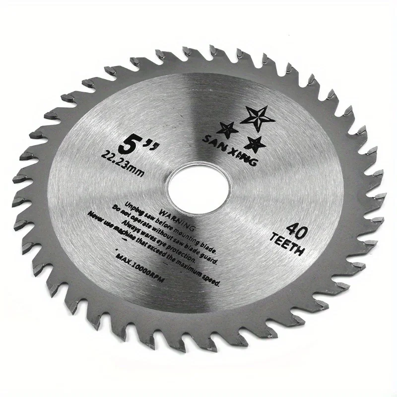 1Pc 5inch 125mm Cutting Disc Mini Circular Saw Blade for Wood Plastic Metal Rotating Cutting Tools 40 Teeth
1Pc 5inch 125mm Cutting Disc Mini Circular Saw Blade for Wood Plastic Metal Rotating Cutting Tools 40 Teeth