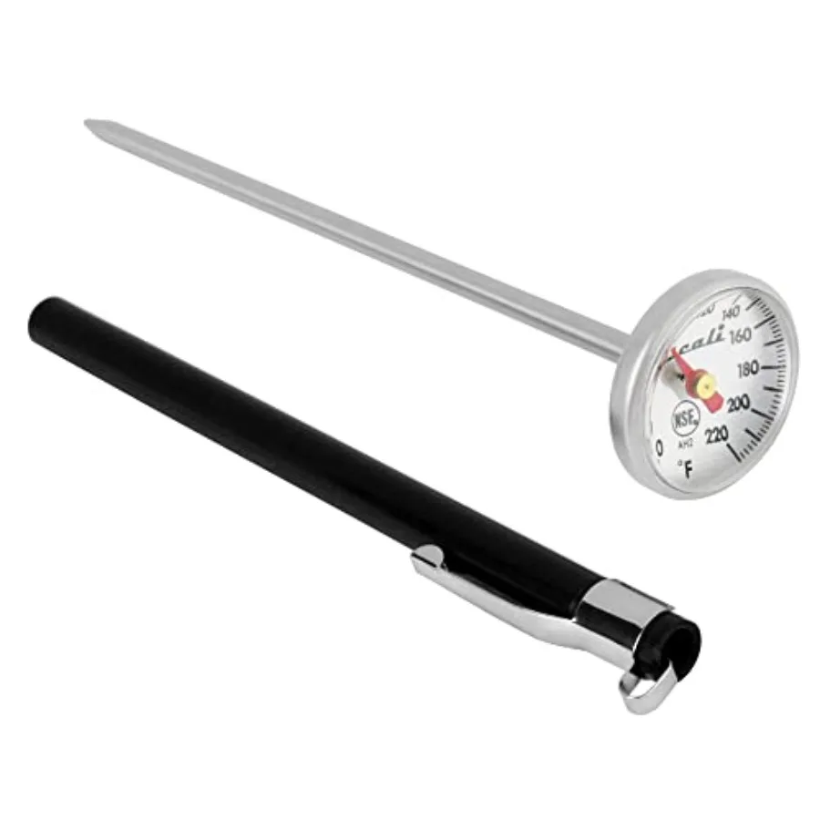 AH2 Instant Read Small 1-inch Thermometer Fahrenheit Protective Sheath Shatter Proof NSF Certified Commercial 5-inch Probe Leng
AH2 Instant Read Small 1-inch Thermometer Fahrenheit Protective Sheath Shatter Proof NSF Certified Commercial 5-inch Probe Leng