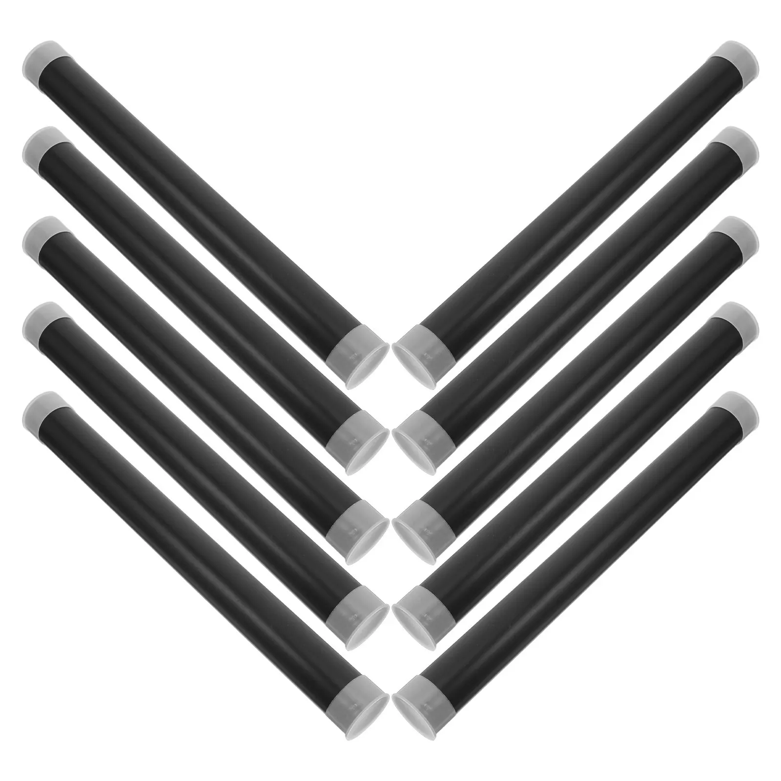 10Pcs Black Plastic Mailing Tubes with Caps Heavy Duty Lightproof Poster Storage Tube for Blueprint Art Print Shipping Classroom
10Pcs Black Plastic Mailing Tubes with Caps Heavy Duty Lightproof Poster Storage Tube for Blueprint Art Print Shipping Classroom