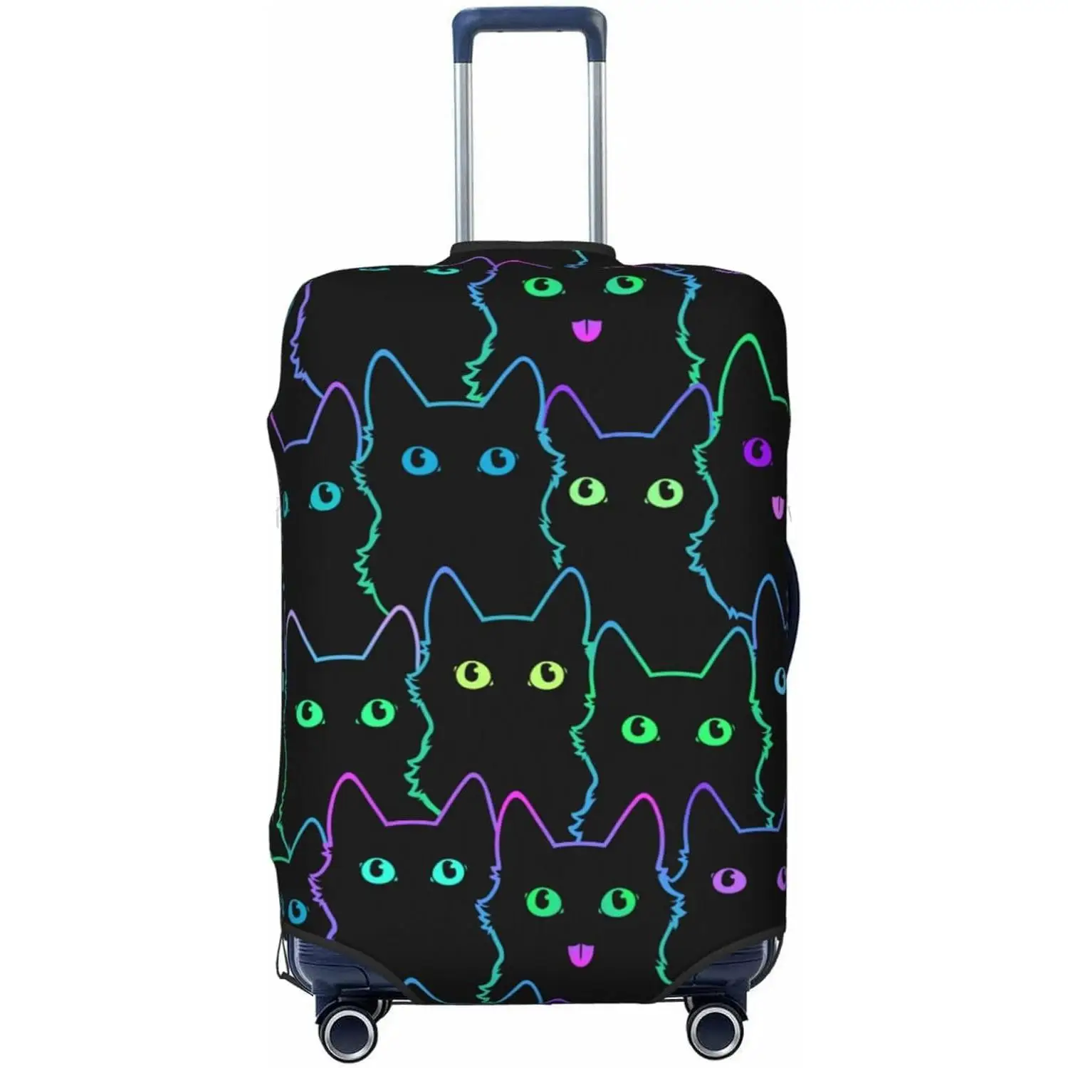 Cute Cats Silhouettes Luggage Suitcase Covers Elastic Washable Black Luggage Protector Travel Suitcase Protective Cover
Cute Cats Silhouettes Luggage Suitcase Covers Elastic Washable Black Luggage Protector Travel Suitcase Protective Cover