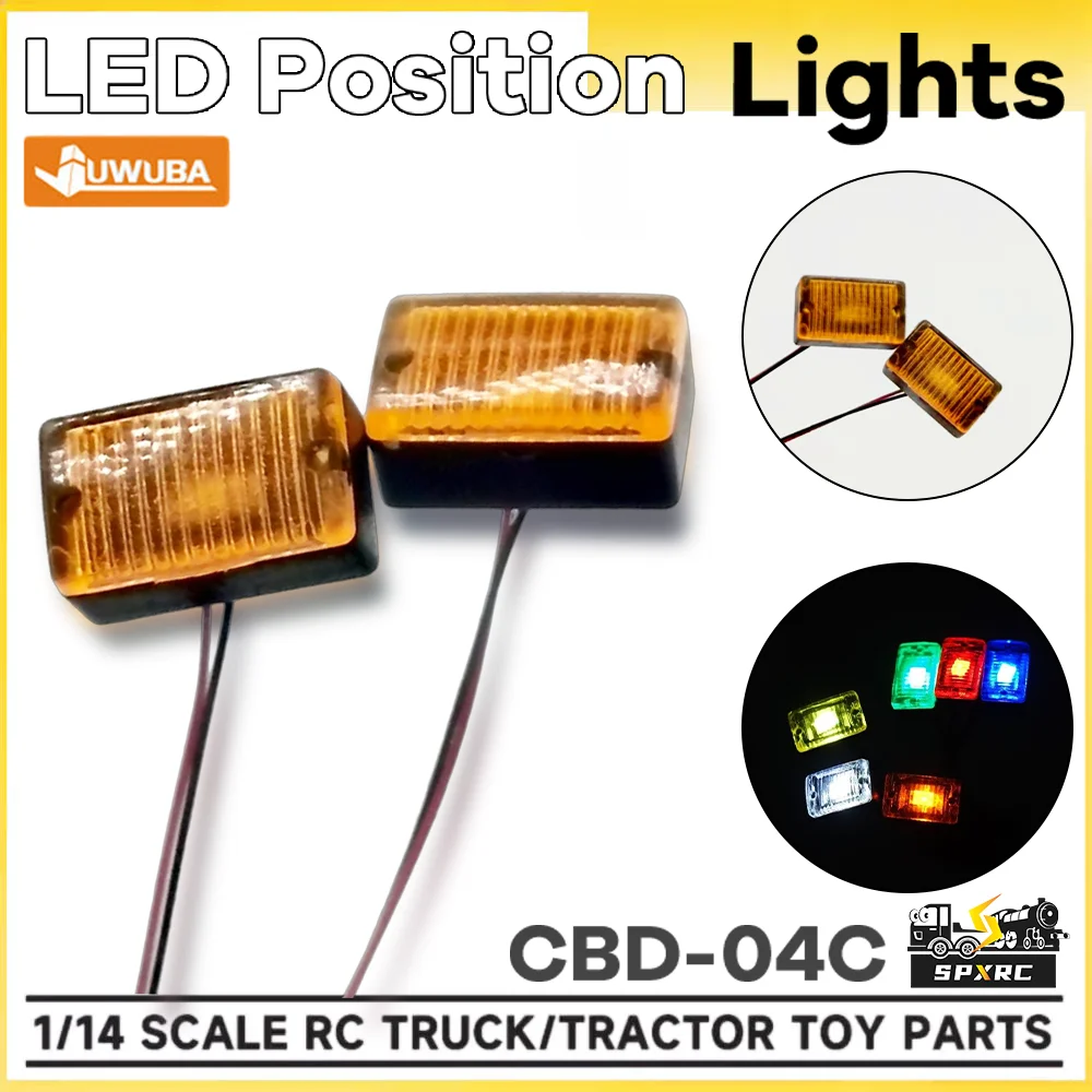 LED Position Lights Side Lamp CBD-04C Red Yellow White Blue For 1/14 Tamiyaa RC Dump Truck Tractor Tipper JUWUBA Toy Model Parts
LED Position Lights Side Lamp CBD-04C Red Yellow White Blue For 1/14 Tamiyaa RC Dump Truck Tractor Tipper JUWUBA Toy Model Parts