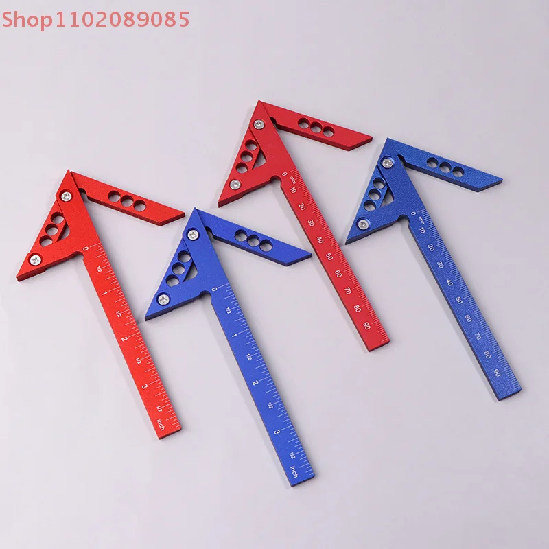 Durable Aluminum Alloy 45 Degree Right Angle Positioning & Triangular Arrow Ruler.
Durable Aluminum Alloy 45 Degree Right Angle Positioning & Triangular Arrow Ruler.