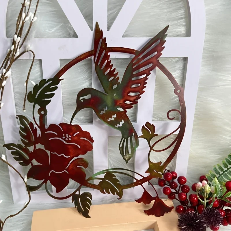 Art Home Decoration Round Metal Hummingbird Living Outdoor Courtyard Ornaments Room Bedroom Ornaments Pendants Wrought
Art Home Decoration Round Metal Hummingbird Living Outdoor Courtyard Ornaments Room Bedroom Ornaments Pendants Wrought