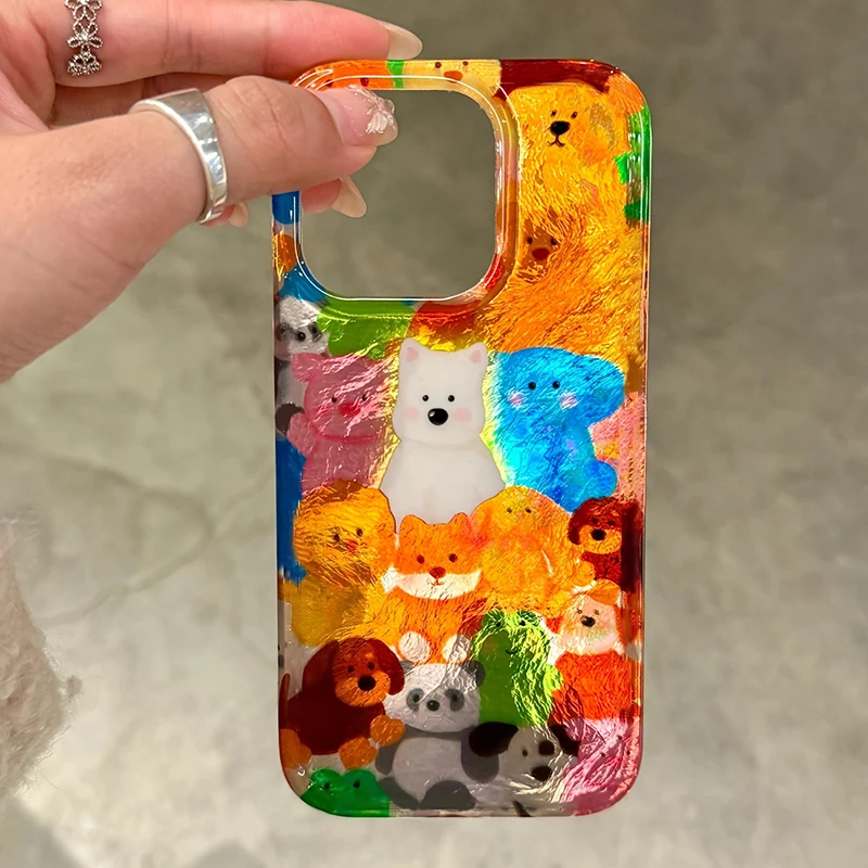 Cute Colorful Graffiti Puppy Phone Case For iPhone 16 15 14 13 12 11 Mini Pro Max X XR XSMax 7 8 Plus Glacier Pattern Shockproof
Cute Colorful Graffiti Puppy Phone Case For iPhone 16 15 14 13 12 11 Mini Pro Max X XR XSMax 7 8 Plus Glacier Pattern Shockproof