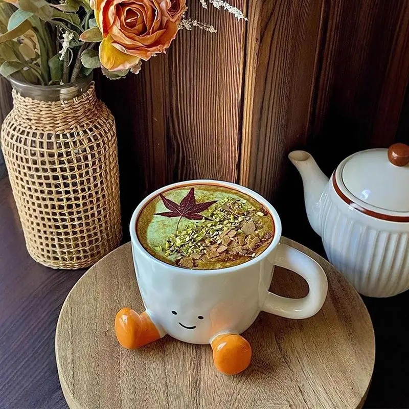 Cute Mugs Coffee Mug With Feet Ceramic Aesthetic Water Cups Pen Holder Home Decorative Desk Accessory For Men Women
Cute Mugs Coffee Mug With Feet Ceramic Aesthetic Water Cups Pen Holder Home Decorative Desk Accessory For Men Women