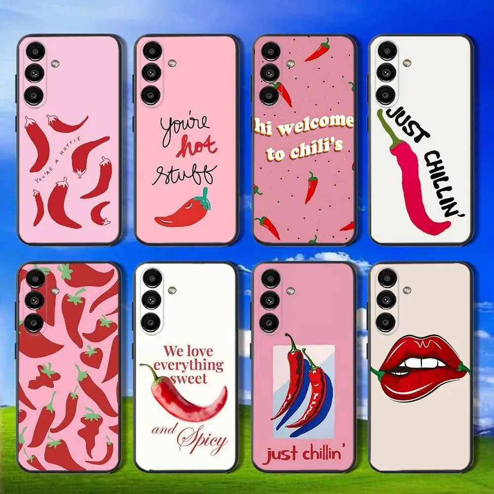 Love Red Chili Phone Case For Samsung Galaxy A13,A21s,A22,A31,A32,A52,A53,A71,A80,Soft Black Shell
Love Red Chili Phone Case For Samsung Galaxy A13,A21s,A22,A31,A32,A52,A53,A71,A80,Soft Black Shell