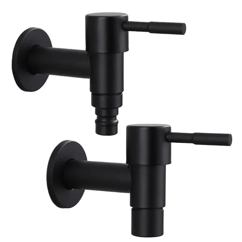 Stainless Steel Faucet Black Wall Mounted Washing Machine Tap Bath Toilet Mop Pool Water Taps for Outdoor Garden Bathroom
Stainless Steel Faucet Black Wall Mounted Washing Machine Tap Bath Toilet Mop Pool Water Taps for Outdoor Garden Bathroom