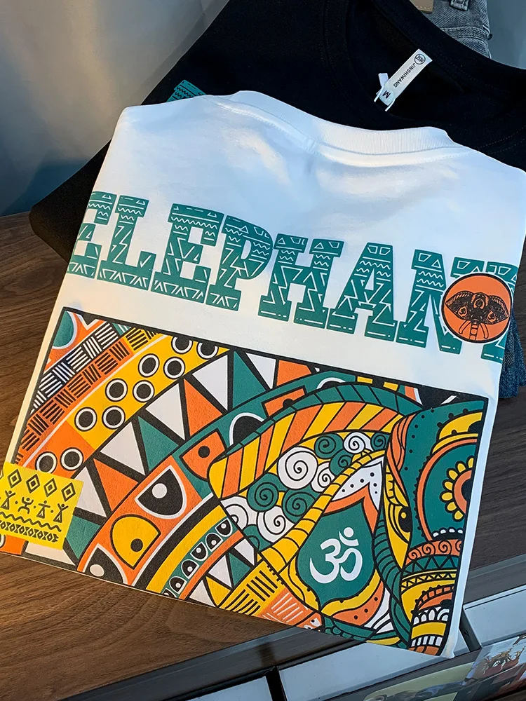 High-End Short-Sleeved T-shirt Men's Summer New Loose round Neck Print T-shirt Sweat-Absorbent Breathable Half Sleeve Top
High-End Short-Sleeved T-shirt Men's Summer New Loose round Neck Print T-shirt Sweat-Absorbent Breathable Half Sleeve Top