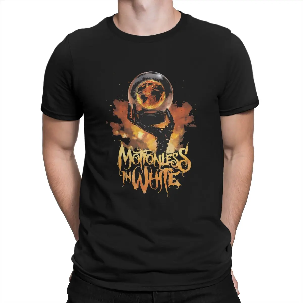 Hand Fire T Shirts Men's 100% Cotton Humor T-Shirts Crew Neck Motionless In White Tee Shirt Short Sleeve Clothing Unique
Hand Fire T Shirts Men's 100% Cotton Humor T-Shirts Crew Neck Motionless In White Tee Shirt Short Sleeve Clothing Unique