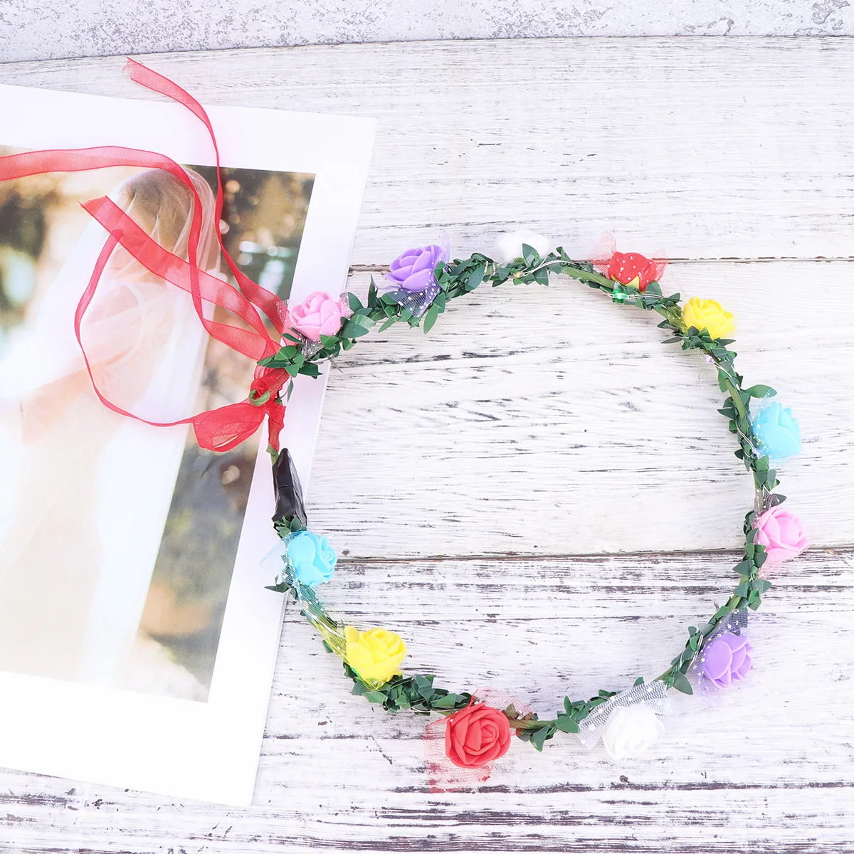 Colorful Wreath Floral Headb Simulation Flowers Hair Accessory Led Hair Wreath Elegant Style Lightweight Weddings Party
Colorful Wreath Floral Headb Simulation Flowers Hair Accessory Led Hair Wreath Elegant Style Lightweight Weddings Party