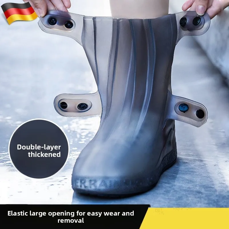Portable Thickened High-Tube Rain Boot Covers Anti-Slip Wear-Resistant Adult And Student Unisex Water Shoes Durable Elastic
Portable Thickened High-Tube Rain Boot Covers Anti-Slip Wear-Resistant Adult And Student Unisex Water Shoes Durable Elastic