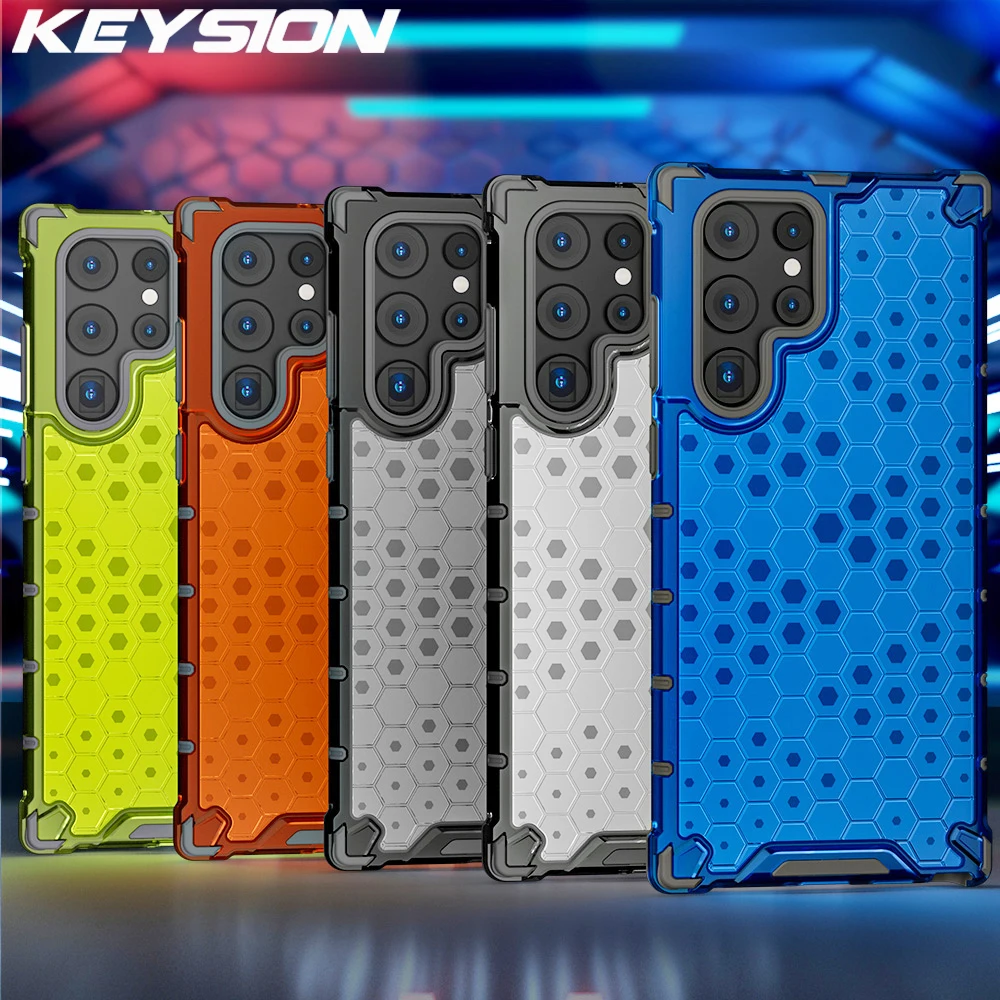KEYSION Shockproof Case for Samsung S22 Ultra 5G S22 Plus S21 FE S20+ S10 Honeycomb Phone Cover for Galaxy Note 20 Ultra 10 Lite
KEYSION Shockproof Case for Samsung S22 Ultra 5G S22 Plus S21 FE S20+ S10 Honeycomb Phone Cover for Galaxy Note 20 Ultra 10 Lite