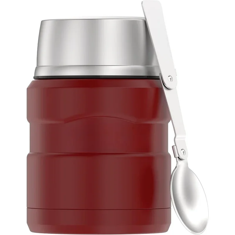 Stainless King Vacuum-Insulated Food Jar with Spoon, 16 Ounce, Rustic Red
Stainless King Vacuum-Insulated Food Jar with Spoon, 16 Ounce, Rustic Red