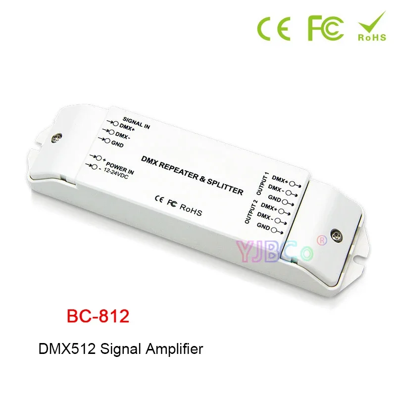 BC-812 DMX512 Signal power repeater DMX Power amplifier 1 to 2 channel output DMX power splitter DMX led controller,DC12V -24V
BC-812 DMX512 Signal power repeater DMX Power amplifier 1 to 2 channel output DMX power splitter DMX led controller,DC12V -24V