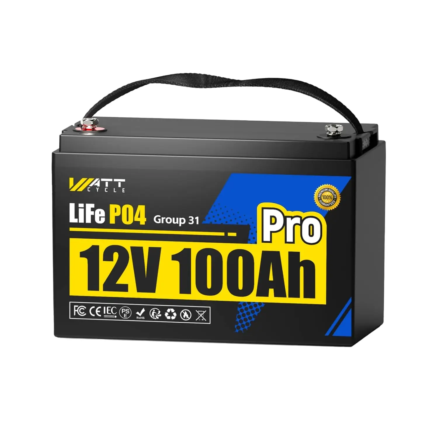 12V 100Ah LiFePO4 Battery, Lithium Battery 12V 110A BMS, Lithium RV Batteries 15000+ Deep Cycles, Built-in, Customized
12V 100Ah LiFePO4 Battery, Lithium Battery 12V 110A BMS, Lithium RV Batteries 15000+ Deep Cycles, Built-in, Customized