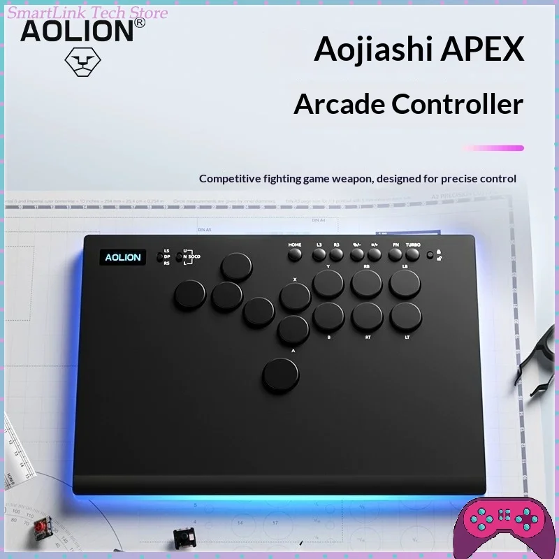 AOLION Apex Hitbox Controller Arcade Stick Fighting Game Keyboard Hot-Swap Buttons Controller for Street Fighter 6/PC/PS5 Switch
AOLION Apex Hitbox Controller Arcade Stick Fighting Game Keyboard Hot-Swap Buttons Controller for Street Fighter 6/PC/PS5 Switch