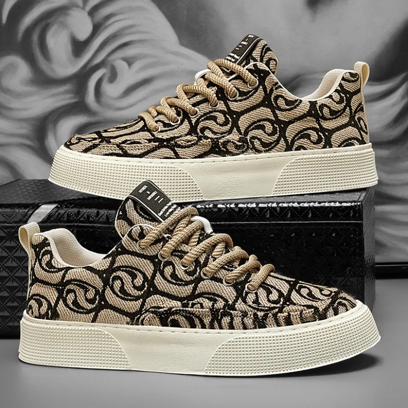 Mens Canvas Shoes 2025Spring New Embroidered Designer Casual Shoes Platform Breathable Skateboard Shoes Low Top Prints Sneakers
Mens Canvas Shoes 2025Spring New Embroidered Designer Casual Shoes Platform Breathable Skateboard Shoes Low Top Prints Sneakers