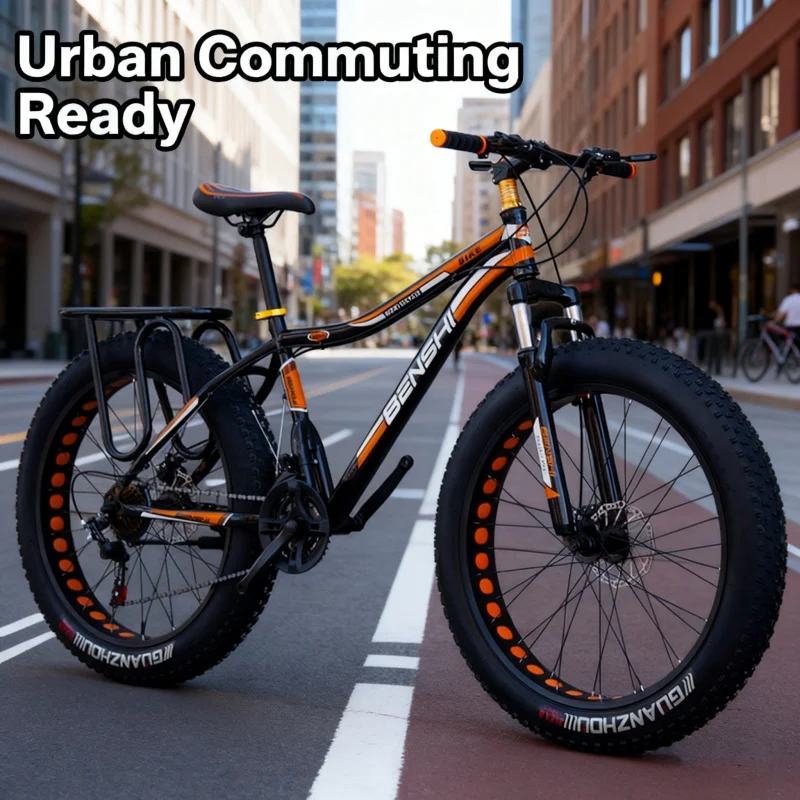 Black and Orange Hollow Out Large Tire Bicycle Adult Men's Variable Speed Thick Wide Snow Mountain Bike Off-Road Fat Bike Beach
Black and Orange Hollow Out Large Tire Bicycle Adult Men's Variable Speed Thick Wide Snow Mountain Bike Off-Road Fat Bike Beach