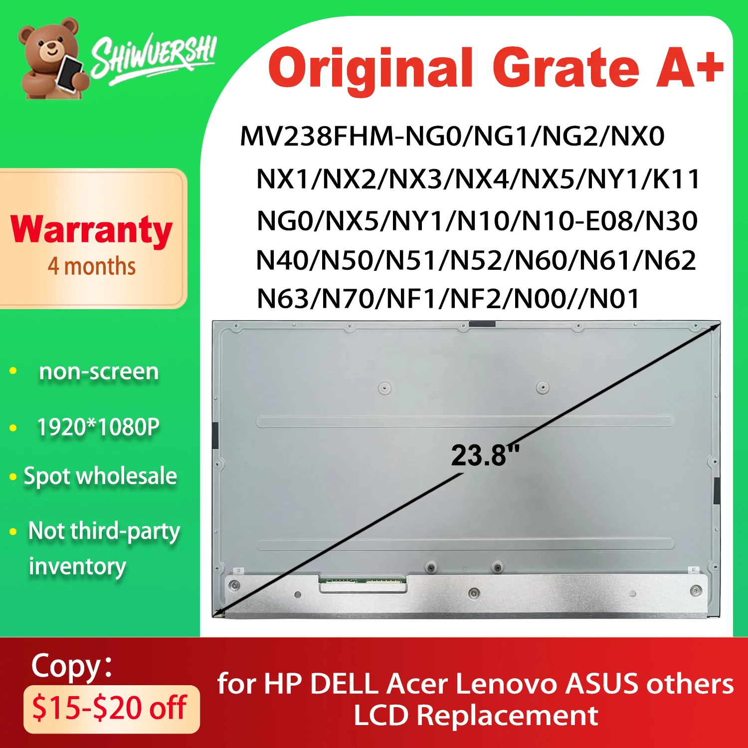 Lcd MV238FHM N10 N00 N01 N30 N40 N50 N51 N52 N60 N61 N62 N63 N70 NF1 NF2 NG0 NG1 NG2 NX0 NX1 NX2 NX3 NX4 NX5 NY1 K11 NG0 NX5 NY1
Lcd MV238FHM N10 N00 N01 N30 N40 N50 N51 N52 N60 N61 N62 N63 N70 NF1 NF2 NG0 NG1 NG2 NX0 NX1 NX2 NX3 NX4 NX5 NY1 K11 NG0 NX5 NY1