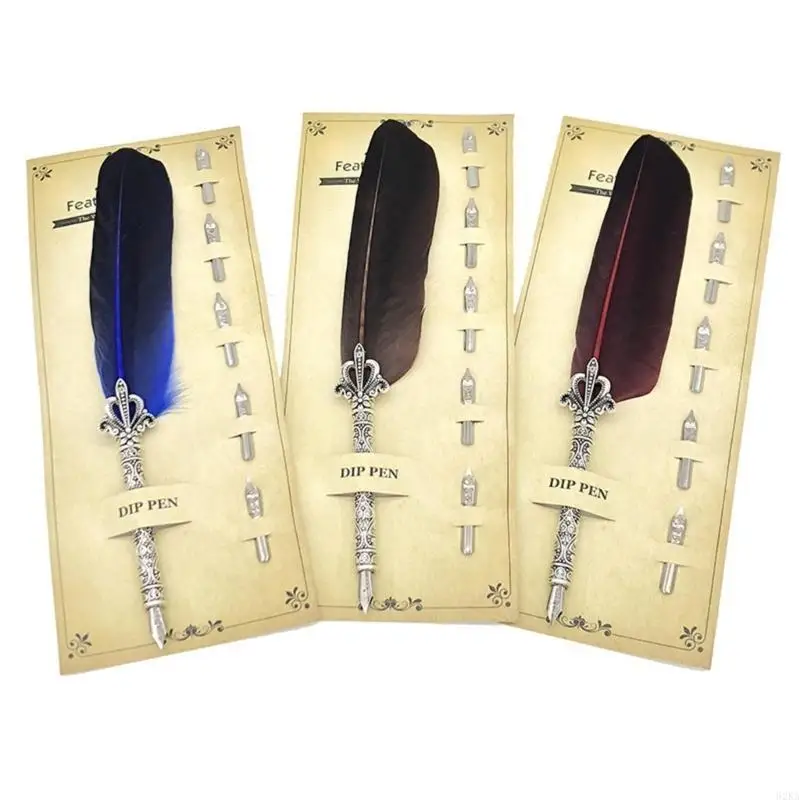 62ka антикварная пера для перьев набор с 5 ручками пера каллиграфия Dip Pen Vintage Dip Pen
62ka антикварная пера для перьев набор с 5 ручками пера каллиграфия Dip Pen Vintage Dip Pen