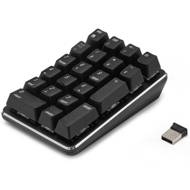 Smart 21 Key 2.4G Wireless/Bluetooth Mechanical Numeric Keypad Notebook,Desktop,Financial Accounting Wireless Keypad
Smart 21 Key 2.4G Wireless/Bluetooth Mechanical Numeric Keypad Notebook,Desktop,Financial Accounting Wireless Keypad