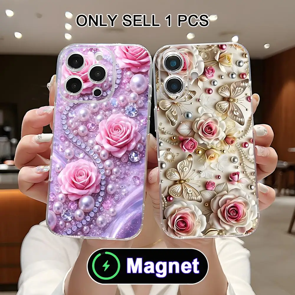 Luxury Pearl Flowers Phone Case for iPhone 17 16 15 14 13 12 11 Air Pro Max Plus Mini Soft TPU Clear Magnet Cover
Luxury Pearl Flowers Phone Case for iPhone 17 16 15 14 13 12 11 Air Pro Max Plus Mini Soft TPU Clear Magnet Cover