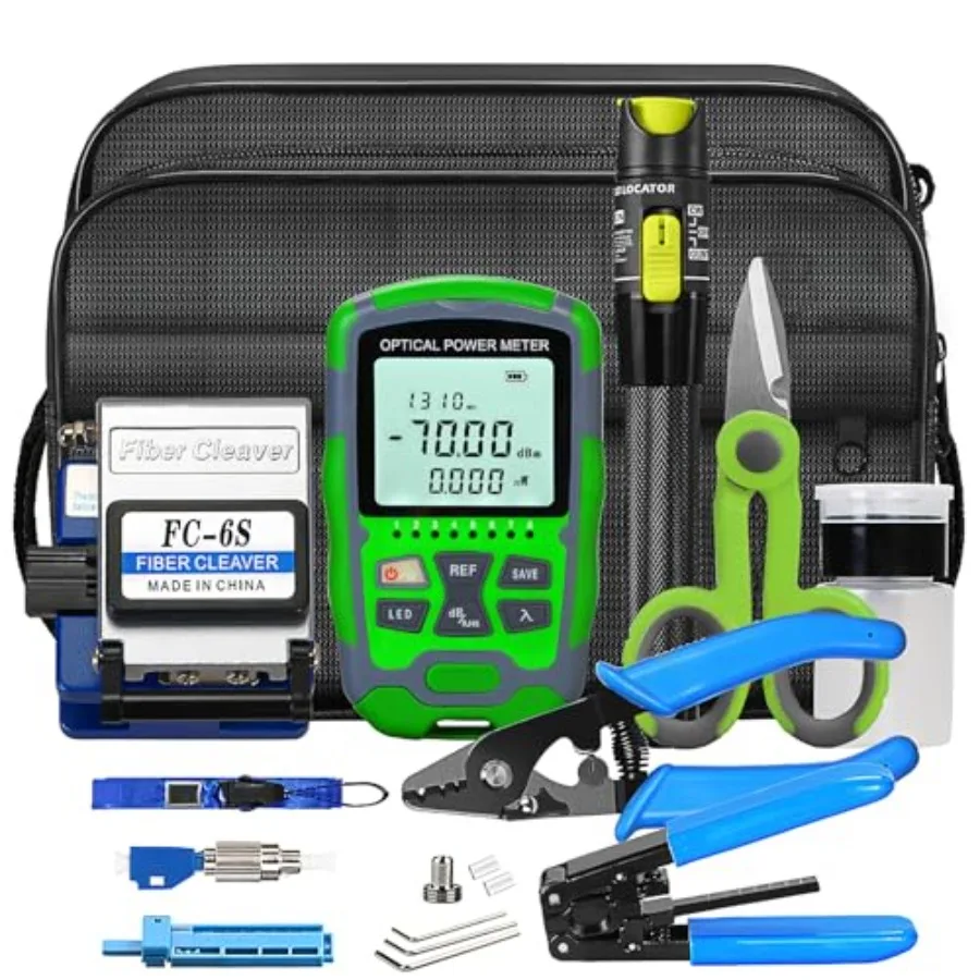 【Spot goods】Fiber Optic Termination Tool Kit FTTH Cable Cold Welding Tool Set with 6S Optical Fiber Cleaver and FC-LC Adapter M
【Spot goods】Fiber Optic Termination Tool Kit FTTH Cable Cold Welding Tool Set with 6S Optical Fiber Cleaver and FC-LC Adapter M
