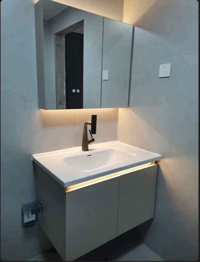 Modern Shelves Bathroom Cabinets Storage Vanity with Sink Bathroom Cabinets Simple Design Bathroom Furniture Gabinetti TYBC
Modern Shelves Bathroom Cabinets Storage Vanity with Sink Bathroom Cabinets Simple Design Bathroom Furniture Gabinetti TYBC